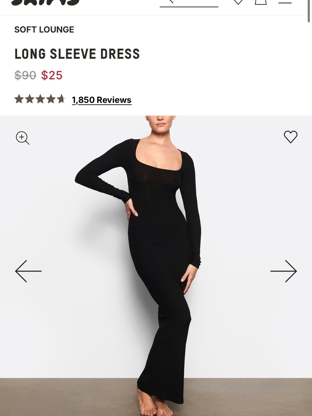 Skims Soft Lounge Maxi Dress